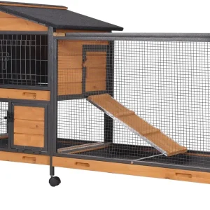 Rabbit Hutch Outdoor w/ Metal Surround
